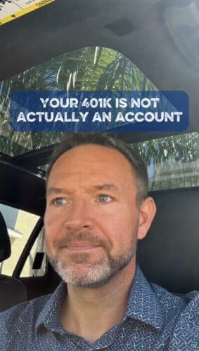 Financial advisor explaining why a 401k is not actually an account and how it impacts retirement planning