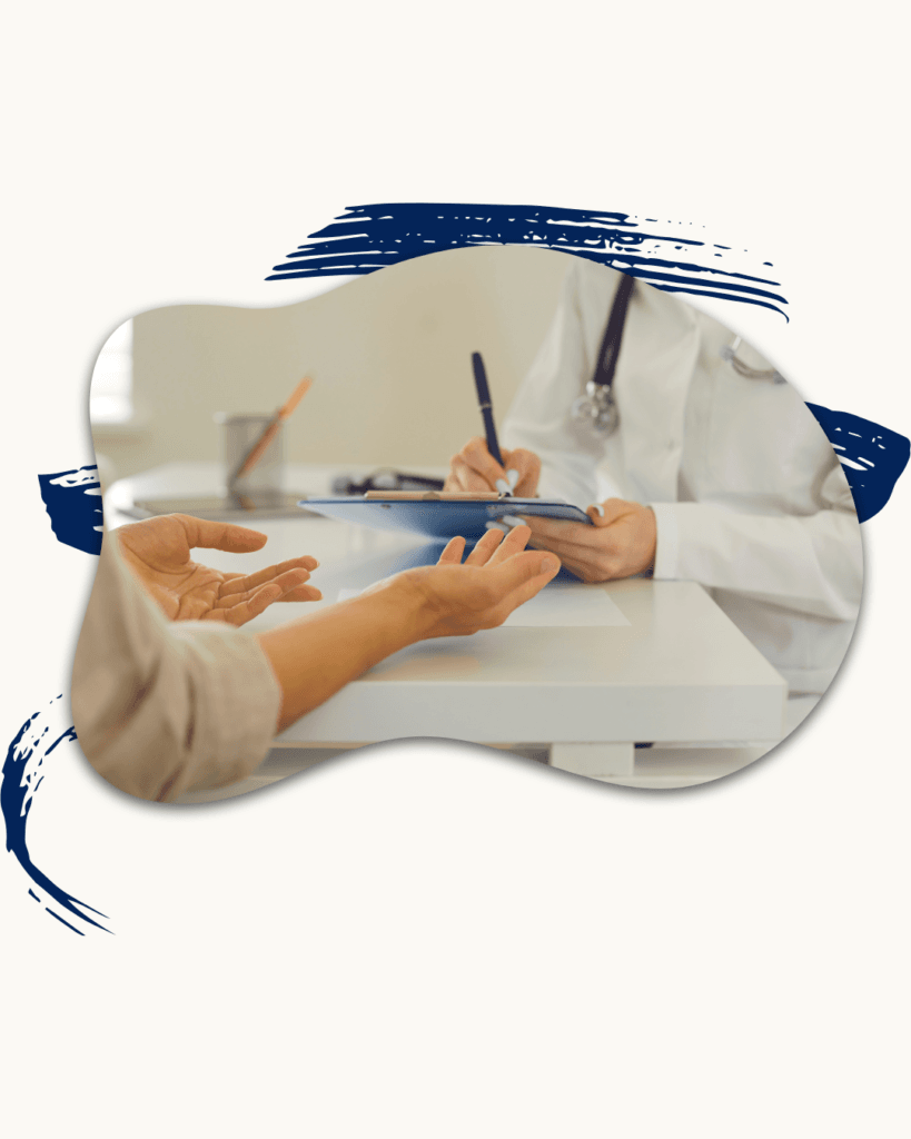 Doctor reviewing paperwork with patient discussing Medicare Supplement insurance coverage options